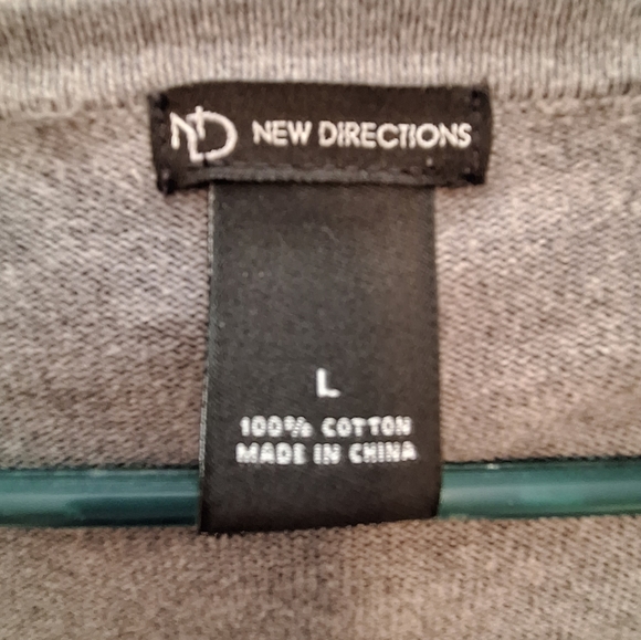 New Directions Long, Ruffled, Buttoned Cardigan - Picture 10 of 11